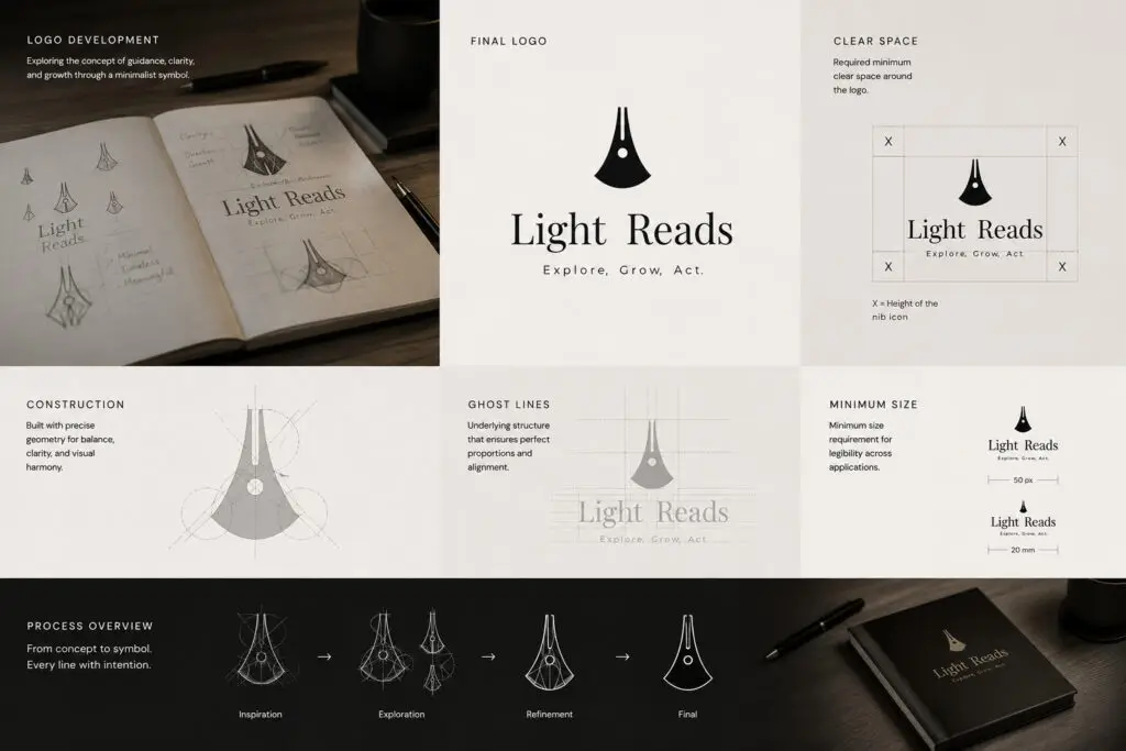 LIGHT READS LOGO CONCEPT