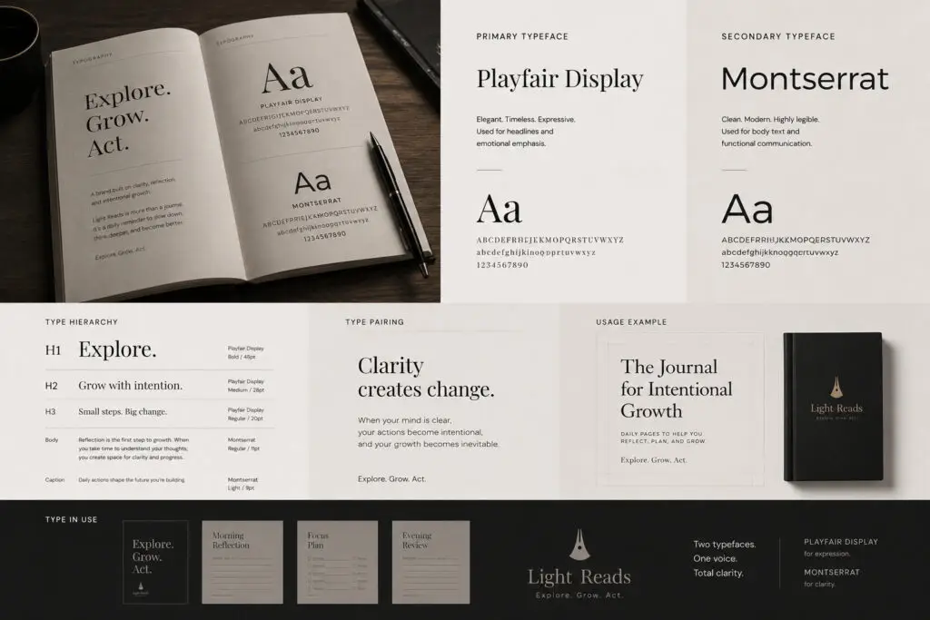 LIGHT READS TYPO CONCEPT